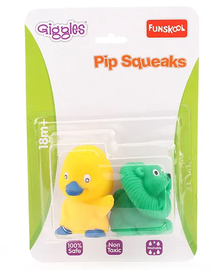 Giggles Pip Squeaks Bath Toys Pack of 2 - (Color May Vary)