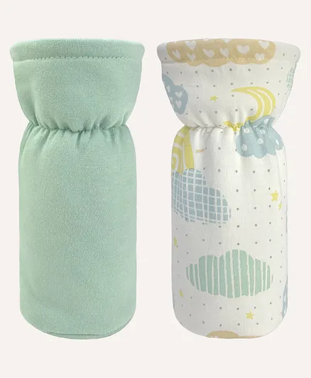 Abracadabra Bottle Cover Lost in Clouds Set of 2 Sea Green - Fits Upto 300 ml Bottle