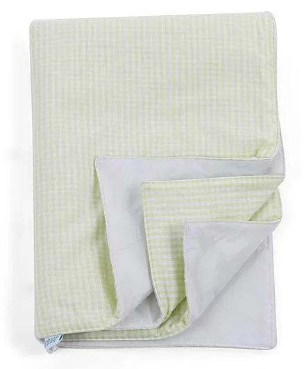Abracadabra Checks Changing Mat Green - Single