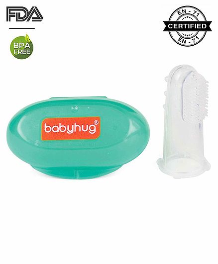 Babyhug Silicone Finger Brush With Case