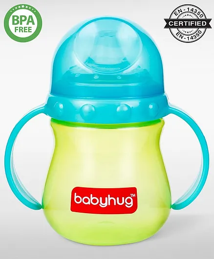 Babyhug Sipper Cup With Twin Handles Blue - 240 ml (Color May Vary)