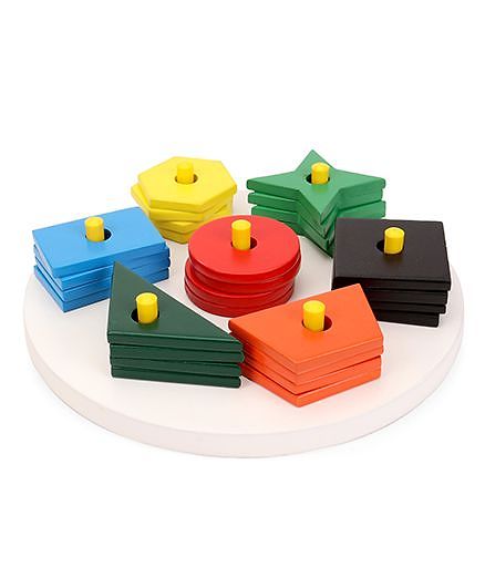 Little Genius Circle Shape Sorter Board - Multi Color