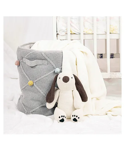 Haus & Kinder Storage Organiser Basket Diamond Mini Moss - Grey