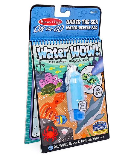 Melissa & Doug On The Go Under The Sea Water Reveal Pad - Multicolour