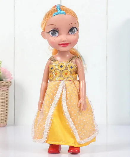 Speedage Candy Fashion Doll with Big Eyes Yellow - Height 27 cm