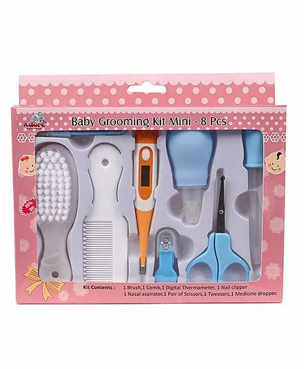 Adore Baby Grooming Kit Mini - 8 Pieces (Color May Vary)