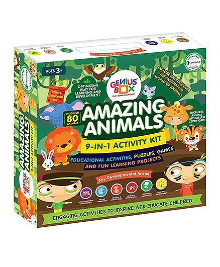Genius Box Learning Toys For Children Amazing Animals Activity Kit - Green
