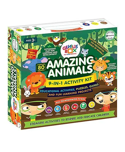 Genius Box Learning Toys For Children Amazing Animals Activity Kit - Green