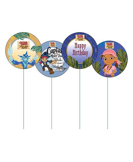Disney Captain Jake and the Neverland Cupcake Toppers Pack of 10 - Multi Color