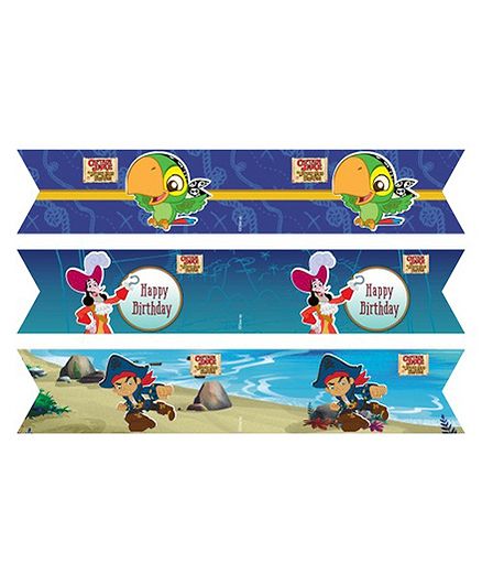 Captain Jake And The Neverland Pirates Drink Straws Pack of 10 - Blue