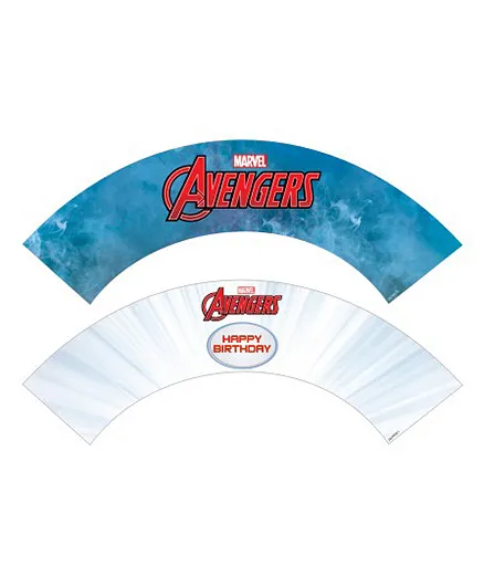 Marvel Avengers Cupcake Wrappers - Blue