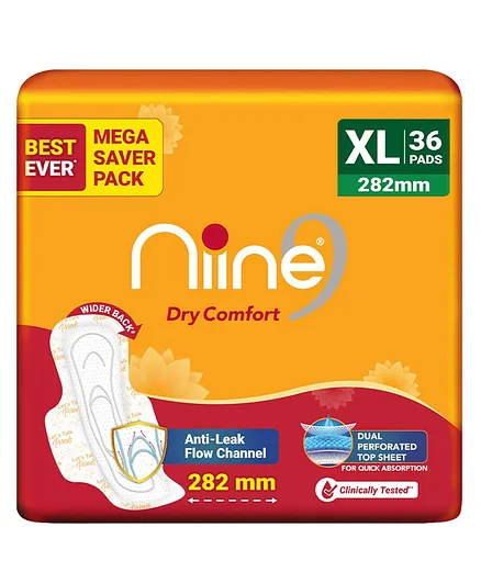 Niine Dry Comfort XL Sanitary Pads - 40 Pieces
