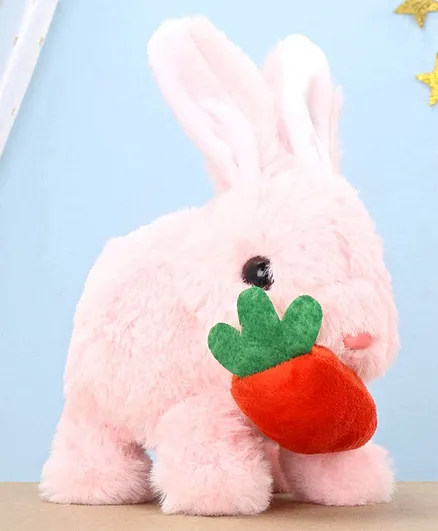 Aarohi Toys Musical Poochie Rabbit Pink - Height 17.5 cm