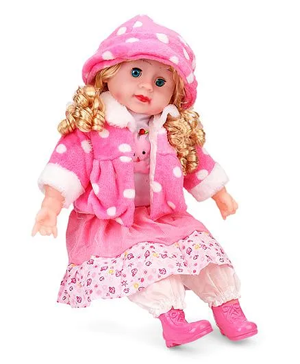 Smiles Creation Doll In Jacket Pink and White - 51 cm