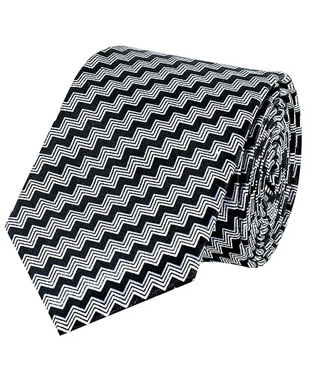 Tiekart Monochrome Tie For Boys - Black