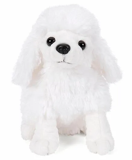 Wild Republic Ck Sitting Dog Poodle Soft Toy White - 25 cm