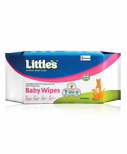 Little's Soft Cleansing Baby Wipes - 30 Pieces