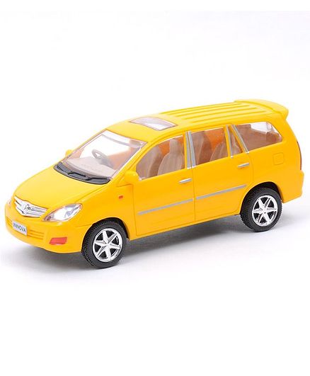 Centy Miniature Plastic Pull Back Innova Car - Yellow