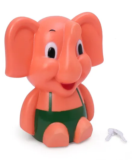 Ratnas Elephant Money Bank - Orange