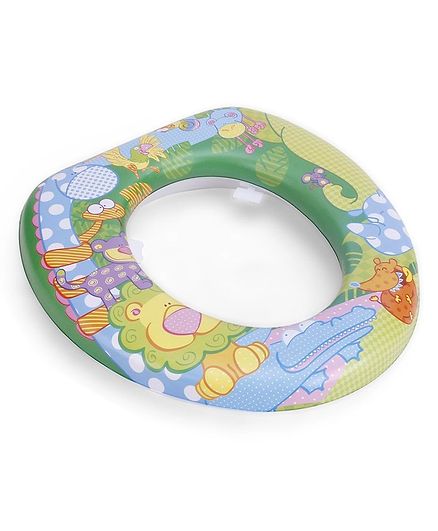 Babyhug Soft Cushioned Baby Potty Seat Jungle Print - Multi Color