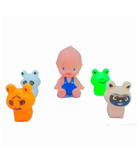 Korbox Squeezy Bath Toys Baby & Friends Pack of 5 - Multicolor
