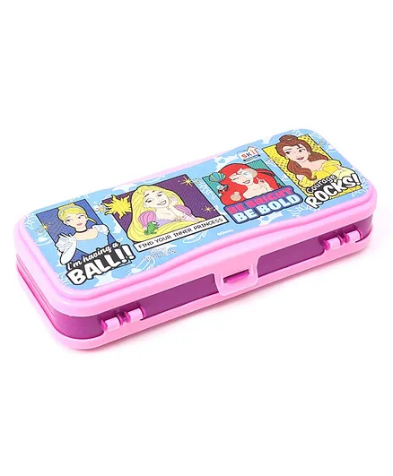 Disney Princess Double Sided Pencil Box- Pink