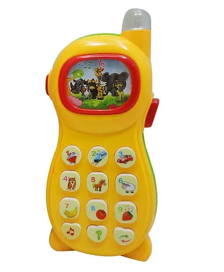 YAMAMA Learning Mobile Toy Phone with Projector Toy - Yellow