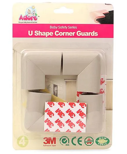 Adore Baby U Shape Corner Guards Pack of 4 (Color May Vary)