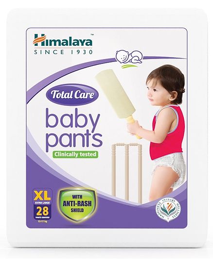 Himalaya Herbal Total Care Baby Pant Style Diapers Extra Large - 28 Pieces