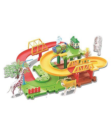 Webby Animals 11 Multilevel Train Set - Multi Color
