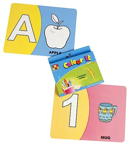 Toysbox Colour It Wipe It Alphabet & Numbers - Multi Color 
