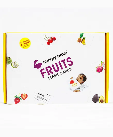 Hungry Brain Fruits Flash Cards - Blue