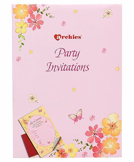Archies Party Invitation Cards - Pink