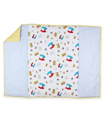 HouseThis The Fighter Robots Pure Cotton Bedcover - Multicolor