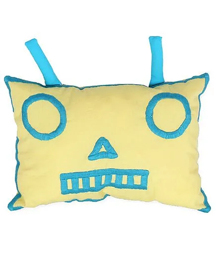 HouseThis The Fighter Robots Pure Cotton Cushion Cover - Multicolor