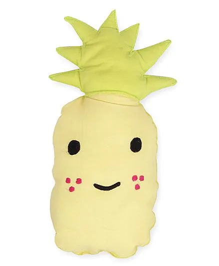 HouseThis The Juicy Pineapple Pure Cotton Cushion Cover - Yellow
