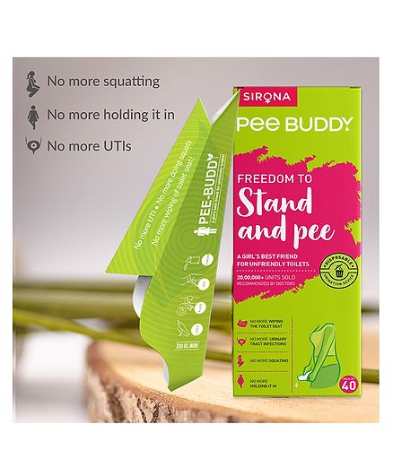PeeBuddy Stand & Pee Disposable Female Urination Device - 40 Funnels