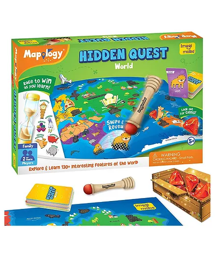 Imagimake Mapology Hidden Quest World  - Multicolour Imagimake Mapology Hidden Quest World  - Multicolour