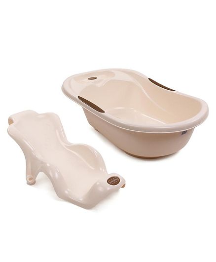 Babyhug Large Bath Tub with Bather - Beige