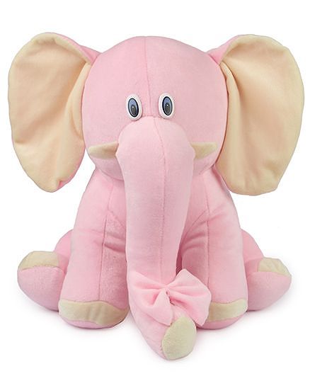 Deals India Elephant Soft Toy Pink - 25 Cm