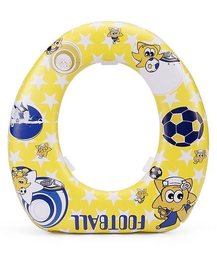 Babyhug Soft Cushioned Potty Seat Football Print - Yellow