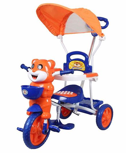 HLX-NMC Happy Tiger Kids Rocking Tricycle - Blue Orange