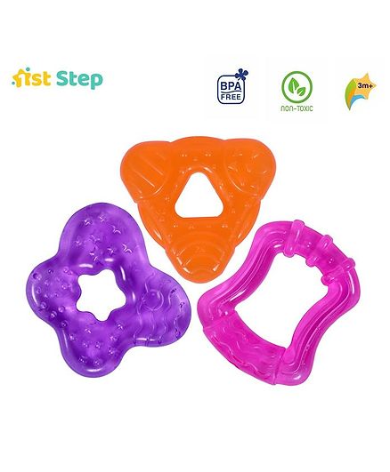 1st Step Water Filled Teethers Pack of 3 - Multicolor