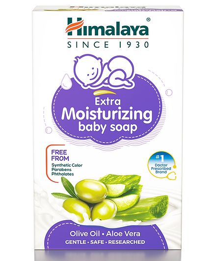 Himalaya Herbal Extra Moisturizing Baby Soap - 75 gm