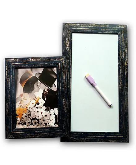 EZ Life Photo Holder & White Board Planner - Black