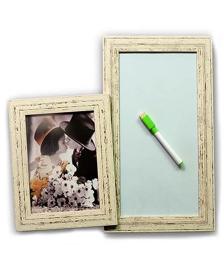 EZ Life Photo Holder & White Board Planner - Cream