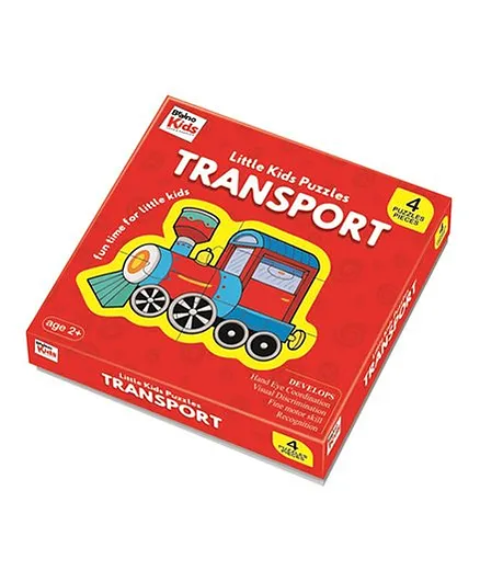 Braino Kids Little Kids Puzzles Transport - Red