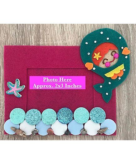 Kalacaree Mermaid Theme Magnetic Photo Frame - Magenta