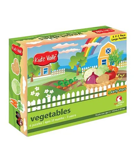 Kidz Valle Vegetables Puzzle - Multicolor
