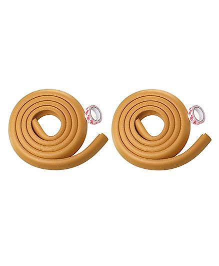 Kuhu Creations Edge Cushion Protector Light Brown - 2 Pieces